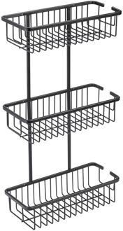 Doucherek Drielaags Rechthoek Zwart