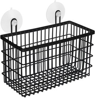 Doucherek Rechthoek Met Zuignappen Zwart