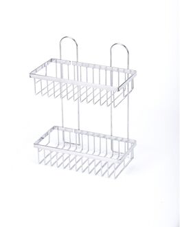 Doucherek Rechthoek Tweelaags Chroom