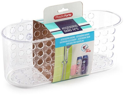 Doucherekje - met zuignappen - transparant - 26 cm