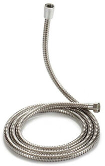 doucheslang van metaal - 200 cm - universele aansluiting - badkameraccessoires - zilver - Doucheslangen