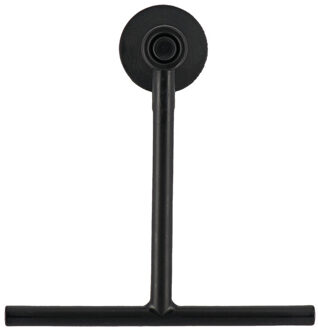 Douchewisser - zwart - met zuignap ophangsysteem - raamwisser - 22 cm