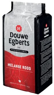 Douwe Egberts gemalen koffie voor snelfilters Rood, pak van 1 kg