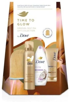 Dove Geschenkset Dove Time To Glow Self-Tan Giftbox 200 ml + 150 ml + 225 ml