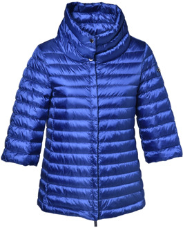 Down jacket in electric blue nylon Baldinini , Blue , Dames - Xl,L,M,S,Xs