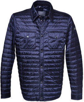 Down jacket in navy blue nylon Baldinini , Blue , Heren - 2Xl,Xl,L,3Xl,4Xl