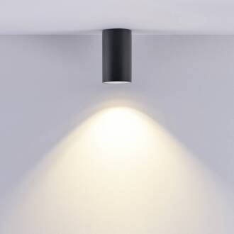 Downlight CAN, zwart, IP44, Ø 6 cm, metaal, GU10