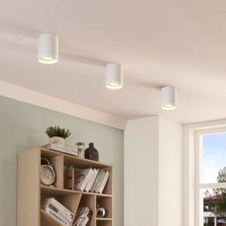 downlight Carson, hoogte 10 cm, wit, aluminium wit