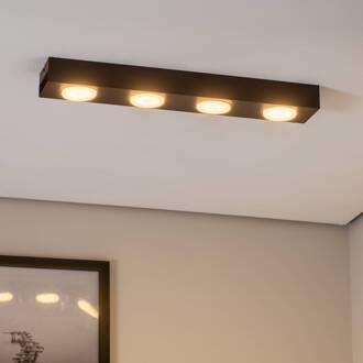 Downlight Ian in zwart, 4-lamps