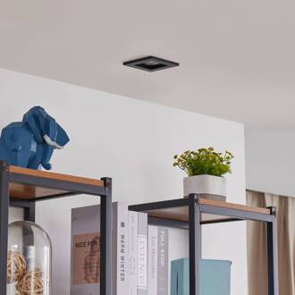 downlight Thorid, zwart, 10 x 10 cm, set van 10, GU10