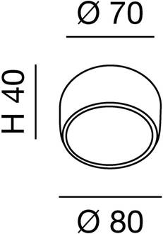 Downlight Vasto, antraciet, Ø 8 cm, 120°, aluminium
