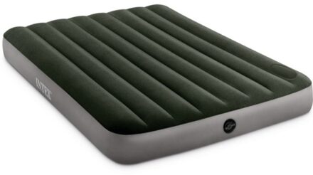Downy - Luchtbed - Twijfelaar - 137x191x25 cm (BxLxH) - Groen - Met ingebouwde voetpomp