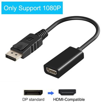 Dp Naar Hdmi-Compatibel 4K Displayport Kabel Man-vrouw Pc Tv Mini Projector Projetor Televisie Monitor 1.4 voor Hp Laptop enkel en alleen support 1080P