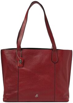 dR Amsterdam Contour Shoulderbag tango red schoudertas dames Rood - H 29 x B 36 x D 13 cm