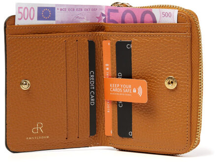 dR Amsterdam Damesportemonnee Bruin - One size
