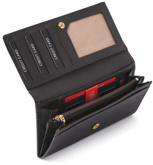 dR Amsterdam Damesportemonnee Houtskool - One size