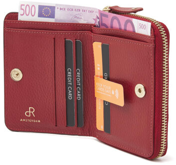dR Amsterdam Damesportemonnee Rood - One size