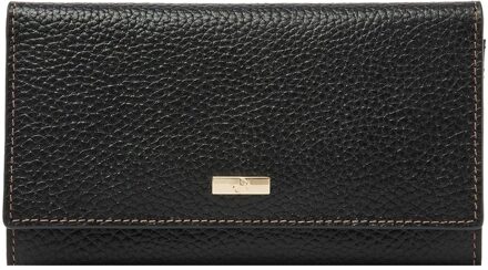 dR Amsterdam Mint Ladies Wallet 110159 black Dames portemonnee Zwart - H 9 x B 17 x D 2