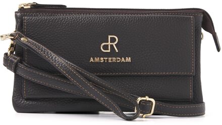 dR Amsterdam Schoudertas / clutch Antraciet - One size