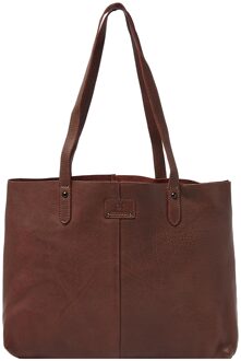 dR Amsterdam Tampa Handbag brown Damestas Bruin - H 28 x B 38 x D 14