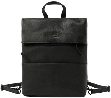 dR Amsterdam Tampa Rugzak black schoudertas dames Zwart - H 32 x B 27 x D 4 cm