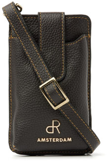 dR Amsterdam Telefoontas Houtskool - One size