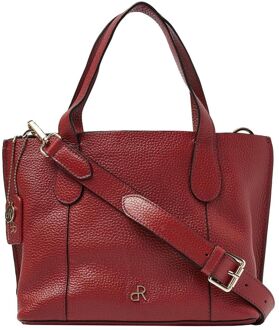 dR Amsterdam Vertex Hand / Shoulderbag tango red handtas dames Rood - H 19 x B 24 x D 12 cm