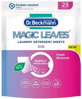 Dr. Beckmann Wassen Dr. Beckmann Magic Laat Wasmiddelbladen Lijken 25 st