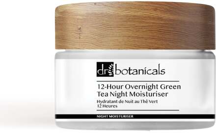 Dr Botanicals 12-Uur Overnacht Groene Thee Nachtvochtinbrengende Crème 50ml x 2 Duo Pakket - maat