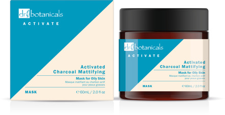 Dr Botanicals Activate Houtskool Mattifying Masker voor Vette Huid 60ml - One Size