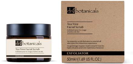 Dr Botanicals Eucalyptus & Tea Tree Gezichtscrub 50ml - maat