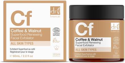 Dr Botanicals Koffie Superfood Vernieuwende Gezichtscrub 60ml - maat