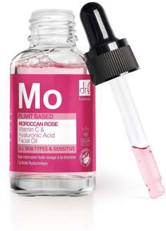 Dr Botanicals Marokkaanse Rozengezichtsolie met Hyaluronzuur & Vitamine C 15ml x 2 Duo Pack