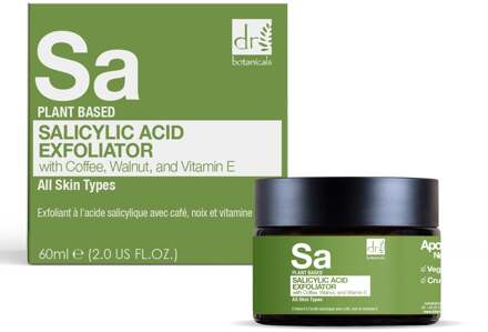 Dr Botanicals Salicylzuur Exfoliant met Koffie, Walnoot & Vitamine E 60ml - One Size