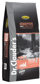 Dr. Clauder's Adult Sensitive met zalm en rijst hondenvoer 12,5 kg