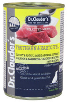 Dr. Clauder's kalkoen met aardappel natvoer hond 6 x 400 g
