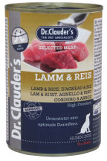 Dr. Clauder's lam met rijst natvoer hond 6 x 400 g