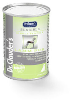 Dr. Clauder's Sensible puur lam natvoer hond 6 x 400 g