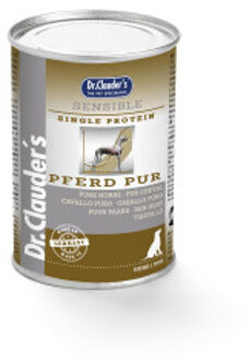 Dr. Clauder's Sensible puur paard natvoer hond 6 x 400 g