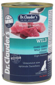 Dr. Clauder's wild natvoer hond 6 x 800 g