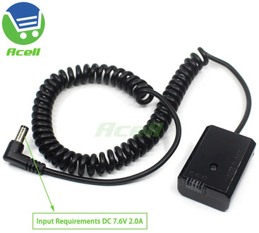 DR-FW50 DC Coupler NP-FW50 Dummy Battery for SONY a6500 a6400 a6100 a7II a7SII a7RII a7R a7S a7 RX10IV RX10III RX10II Camera