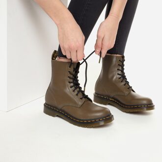 Dr. Martens 1460 Pascal Wanawa Olive Chunky Glitter Dames Veterboots - Groen - Maat 37