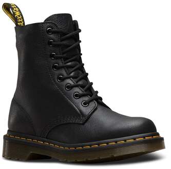 Dr. Martens 1460 Smooth Black - Zwart/Geel - Laarzen - Unisex - Maat 39