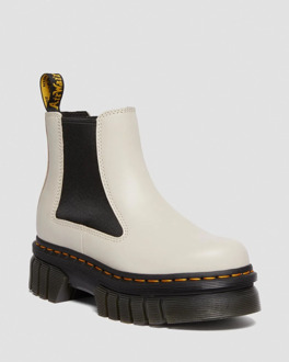 Dr. Martens Audrick Platform Chelsea Grey Nappa Lux