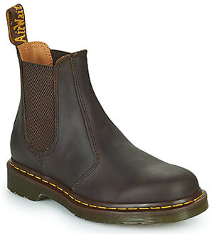 Dr. Martens Bruine Leren Enkellaarzen met Logo Dr. Martens , Brown , Heren - 41 Eu,43 1/2 Eu,43 EU