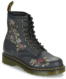Dr. Martens Laarzen Dr. Martens 1460 DECAYED ROSES CLASSIC TUMBLED NAPPA" Zwart - 36,37,38,40,42
