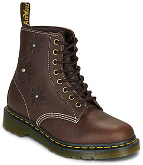 Dr. Martens Laarzen Dr. Martens Pascal Flower Dark Brown Grizzly" Bruin - 36,37,38,39,40,41,42,43