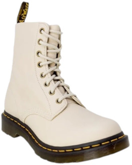 Dr. Martens Leren Laarzen Dr. Martens , Beige , Dames - 36 Eu,38 EU