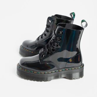 Dr. Martens Molly Rainbow veterboots zwart lak - Maat 38