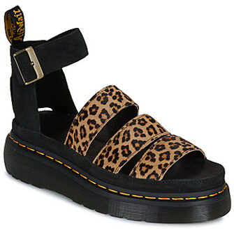 Dr. Martens Sandalen met sleehak Dr. Martens Clarissa II Quad Sandal Mini Leopard" Zwart - 36,37,38,39,40,41,42